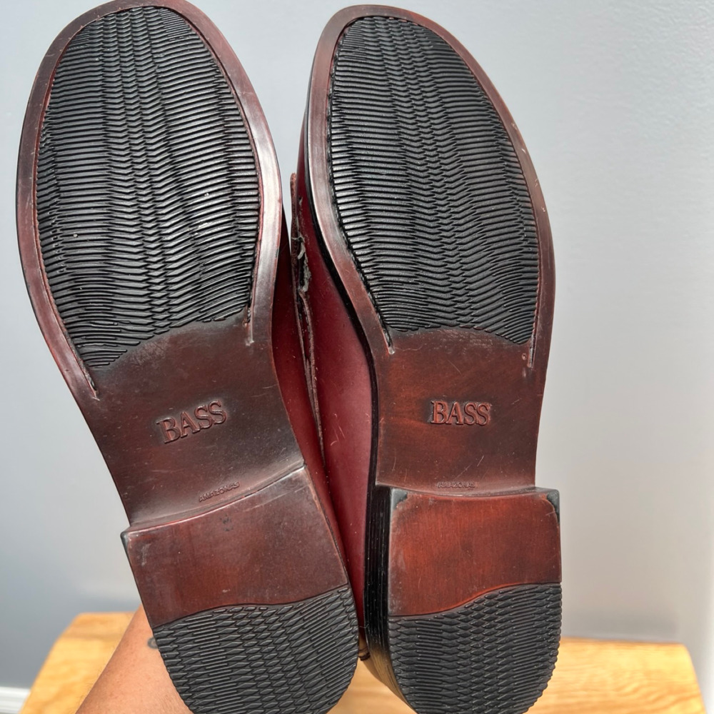G.H. Bass & Co. Weejuns Marietta II Burgundy Tassel Loafers Men’s Size 11M - Picture 5 of 7